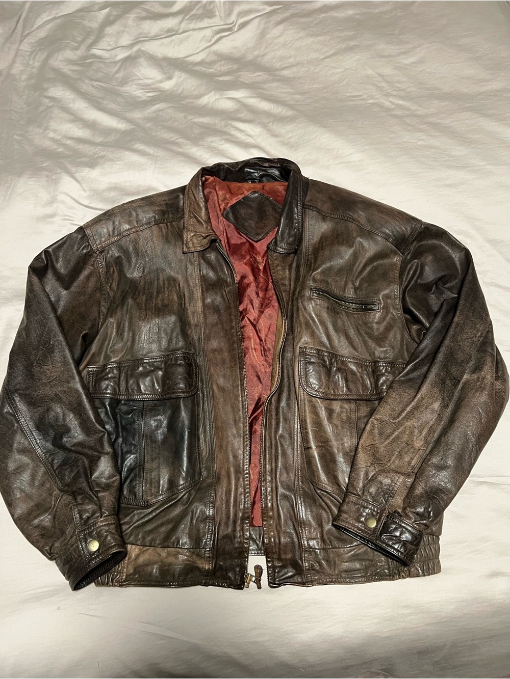 Cosi Vintage Brown Leather Jacket XL